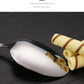 6-Piece Portable Stainless Steel Cutlery Set with Plate and Bag - Gold, Great for Camping and Travel (Teaspoon)