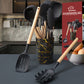 Gray 12-Piece Silicone Cooking Utensil Set - Non-Stick Food-Grade Kitchen Tools with Holder