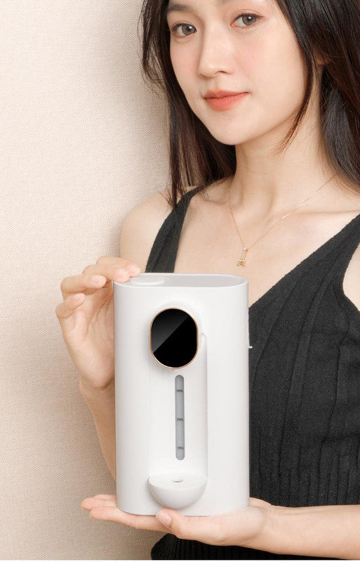Smart Automatic Mouthwash Dispenser Wall-Mounted 3-Level LED Display – Black