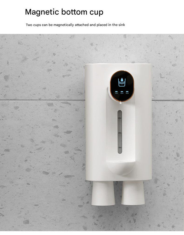 Smart Automatic Mouthwash Dispenser Wall-Mounted 3-Level LED Display – Black