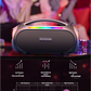 Portable Bluetooth 5.3 Speaker - 60W Powerful Sound, RGB Lights, Multiple Inputs(black)
