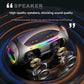 Portable Bluetooth 5.3 Speaker - 60W Powerful Sound, RGB Lights, Multiple Inputs(Blue)