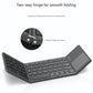 Black Tri-Fold Bluetooth Keyboard with Touchpad - Multi-Device Compatible (iOS/Android/Win)