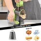 Grey Rotary Cheese Grater & Vegetable Slicer - Manual Shredder with 3 Interchangeable Drums