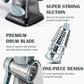 Grey Rotary Cheese Grater & Vegetable Slicer - Manual Shredder with 3 Interchangeable Drums