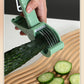2 pcs Green 5-Blade Fruit & Vegetable Slicer for Crinkle Cuts - Kitchen Gadget