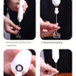 Black USB Rechargeable Milk Frother - 3-Speed Handheld Electric Whisk with Stand