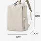Black Slim Minimalist Laptop Backpack - Shockproof & Anti-Theft Design, Travel-Friendly with Luggage Strap, Water-Resistant