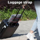 Light Blue 2-in-1 Plush Travel Blanket & Pillow Set - Soft Flannel with Luggage Strap & Carabiner (50x60in)