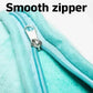 Light Blue 2-in-1 Plush Travel Blanket & Pillow Set - Soft Flannel with Luggage Strap & Carabiner (50x60in)