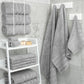 Green Luxury 6-Piece Combed Cotton Towel Bale Set - Ultra Soft & Absorbent Bath, Hand, Face Towels