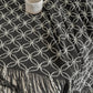 Orange Cozy Geometric Knitted Throw Blanket with Tassels - Soft Acrylic Decorative Sofa & Bed Cover, 130x180cm
