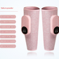 Two-piece Pink Portable Leg Air Pressure Massager with Constant Heat - Slimming and Relaxation