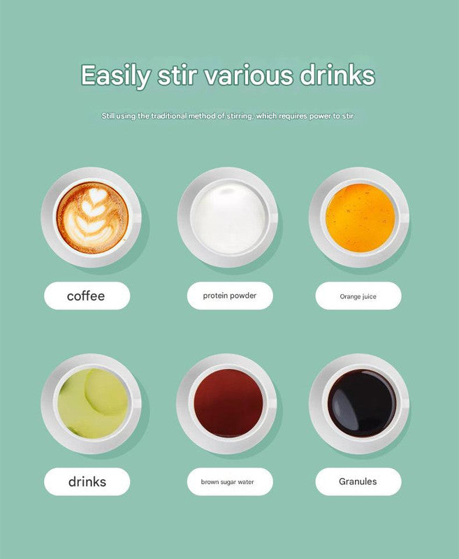 Electric Self-Stirring Mug 420ml USB-C – Stainless Steel Auto Mixing Cup (White)
