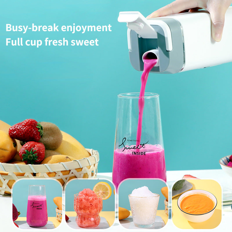 Wireless Portable Juicer Blender - 420ml, 12 Blades, 5-Hour Ice Storage, Digital Display & USB-C Charging(black)