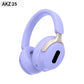 AKZ 25 Wireless Over-Ear Headphones - Bluetooth 5.3, Hi-Fi Audio, Noise-Isolating, Long Battery Life(purple)