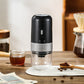 Wireless Portable Electric Coffee Grinder - Adjustable Coarseness, USB-C Rechargeable, One-Touch Operation(black)