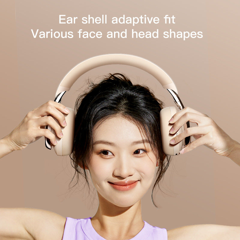 Black Premium Wireless ANC Headphones - Bluetooth 5.4, 32H Playtime, Foldable Over-Ear Design, Comfort Earpads for Travel & Gaming