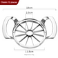 Silver Premium Apple Slicer Corer - Heavy Duty Stainless Steel Fruit Cutter, 12-Slice Divider Kitchen Gadget
