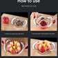 Silver Premium Apple Slicer Corer - Heavy Duty Stainless Steel Fruit Cutter, 12-Slice Divider Kitchen Gadget