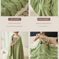200*230CM Dark Green Ultra-Soft Waffle Textured Plush Fleece Blanket - Large Cozy All-Season Throw for Bed & Sofa