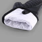 Grey 6-Piece Silicone Oven Mitts and Pot Holders Set - Extra Long Waterproof Heat Resistant Gloves with Non-Slip Grip for Kitchen Baking BBQ