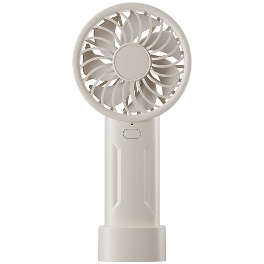 Mini USB Rechargeable Portable Fan – Quiet Desk & Travel Cooling (White)