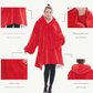Purple Oversized Wearable Blanket Hoodie - Ultra Soft & Cozy Snuggle Pullover for Adults
