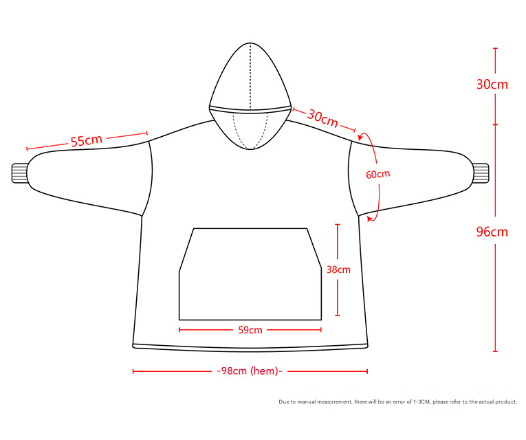 Dark Grey Oversized Wearable Blanket Hoodie - Ultra Soft & Cozy Snuggle Pullover for Adults
