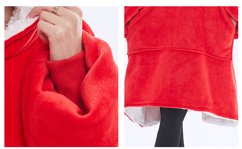 Dark Grey Oversized Wearable Blanket Hoodie - Ultra Soft & Cozy Snuggle Pullover for Adults
