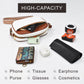 Double Zipper Black Chic Quilted Crossbody Bag - Vintage PU Leather Shoulder Purse with Adjustable Strap