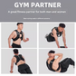 Black Gym Partner Weighted Vest - Adjustable & Reflective for Running, Training & Strength Building(8KG)