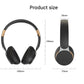 Wireless Bluetooth 5.0 Over-Ear Headphones - HIFI Deep Bass, Foldable Design, 10Hr Playtime(blue)