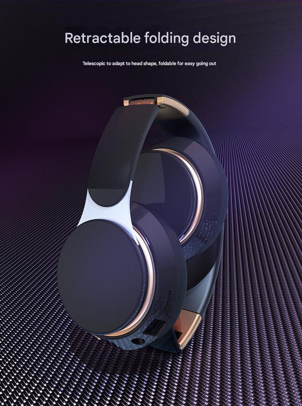 Wireless Bluetooth 5.0 Over-Ear Headphones - HIFI Deep Bass, Foldable Design, 10Hr Playtime(green)