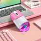 Whimsical 2.4G Wireless Mouse with Floating Animal Design - Comfortable, Quiet & Portable(blue)