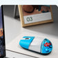 Whimsical 2.4G Wireless Mouse with Floating Animal Design - Comfortable, Quiet & Portable(blue)