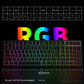 Tri-Mode RGB Mechanical Gaming Keyboard - 102-Key, Hot-Swappable, 4000mAh Battery, 5-Layer Sound Dampening(Midnight on black)