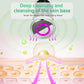 White Multifunctional Facial Beauty Wand with LED Photon Therapy, Hot Compress & Sonic Vibration(White)