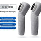 Rechargeable Air Compression Leg Massager with Heat Therapy for Knee & Calf Relief(grey-Double)