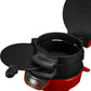 Quick & Easy Multi-Layer Sandwich & Burger Maker with Egg Cooker Plate(red)