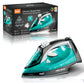 2200W Electric Steam Iron Ceramic Soleplate Vertical Steam Function – Green
