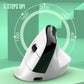 Two Ergonomic Vertical Wireless Mouse - Dual Mode (2.4G & Bluetooth), 5 Adjustable DPI, Silent Clicks, Rechargeable(black)