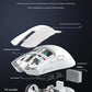 High-Performance Tri-Mode Wireless Gaming Mouse - 22000 DPI, Rechargeable, with RGB Charging Dock(white)
