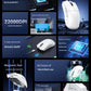 High-Performance Tri-Mode Wireless Gaming Mouse - 22000 DPI, Rechargeable, with RGB Charging Dock(black)