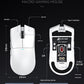 High-Performance Tri-Mode Wireless Gaming Mouse - 22000 DPI, Rechargeable, with RGB Charging Dock(black)