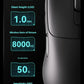 Tri-Mode Wireless Gaming Mouse with 8000Hz Polling Rate, PAW3950 Sensor & Magnetic Charging Dock(black)