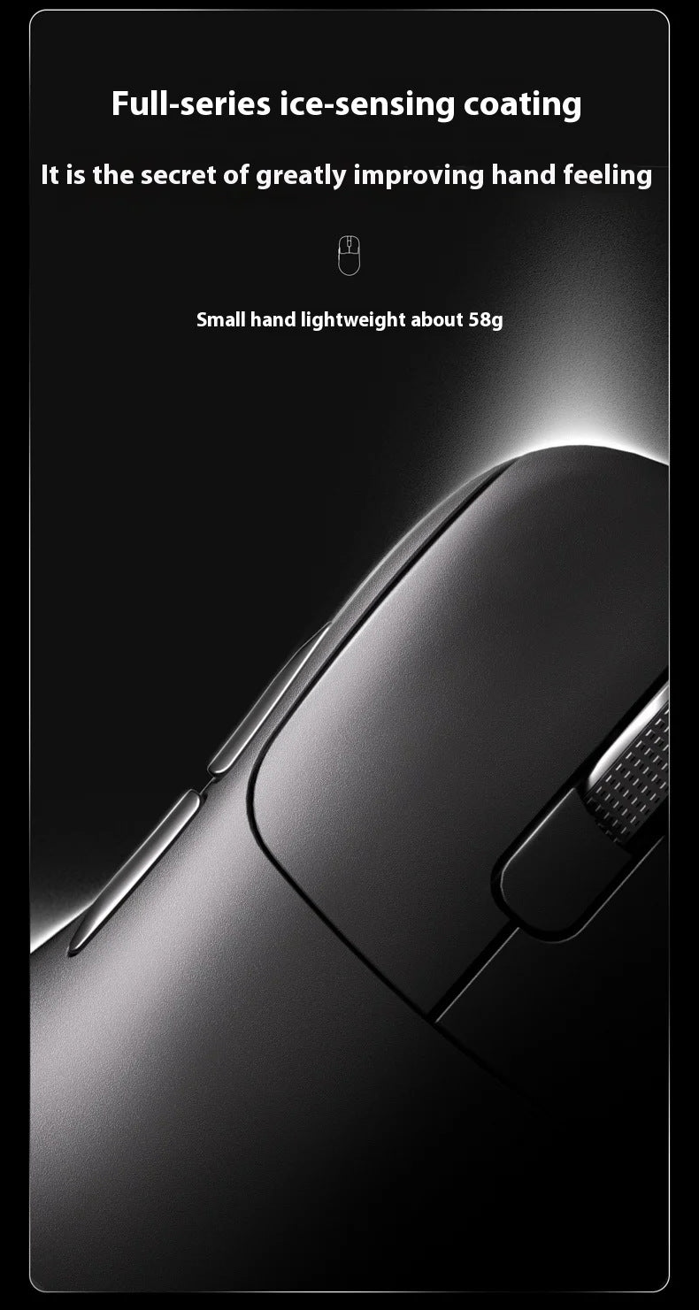 Tri-Mode Wireless Gaming Mouse with 8000Hz Polling Rate, PAW3950 Sensor & Magnetic Charging Dock(Orange)