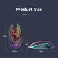 Ergonomic Dual-Mode Wireless Gaming Mouse - Mute Buttons, Adjustable DPI, Rechargeable, Multi-Assist Keys(black)