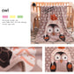 Ultra-Soft Kids Plush Fleece Blanket - Cozy Cartoon Animal Throw for All Seasons (Owl)