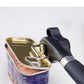 2pc Multifunctional Safe-Cut Can Opener - Smooth Edge, Ergonomic Handle(black)